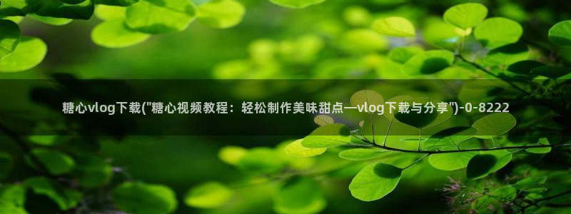 糖心vlog包子视频：糖心vlog下载(