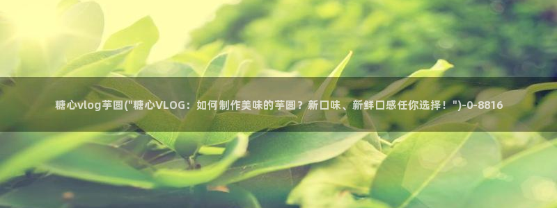 糖心vlog在线观看免费